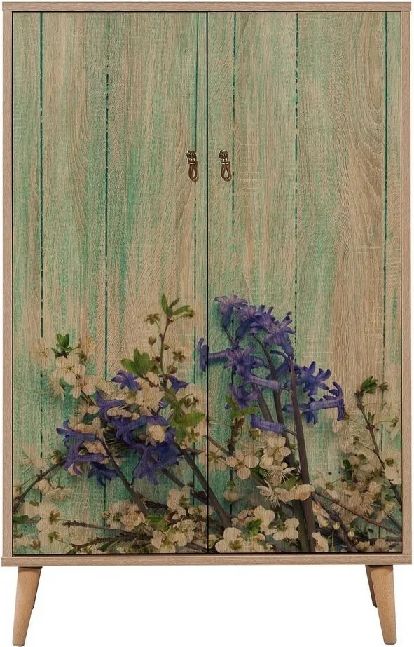 Dulap Mega Sonoma Oak Flowers I