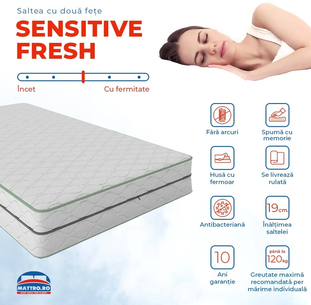 Saltea Sensitive Fresh - MATTRO (mărimea: 114X190)