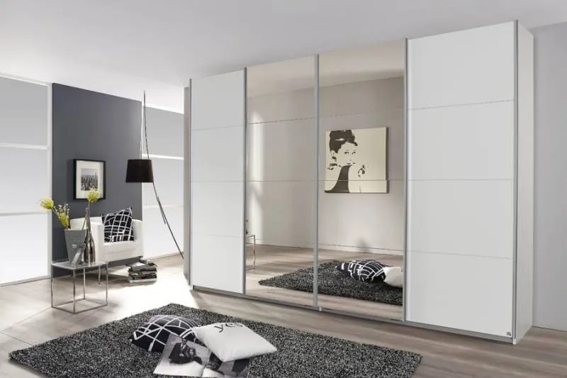 Dulap alb alpin/oglinda 271x211x62cm SYNCRONO