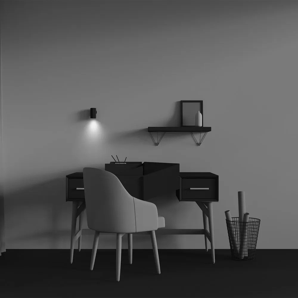 Aplica ambientala stil minimalist Calipso negru