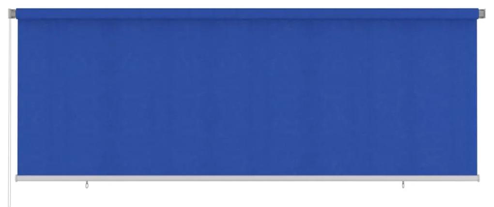 Jaluzea tip rulou de exterior, albastru, 400x140 cm, HDPE Albastru, 400 x 140 cm