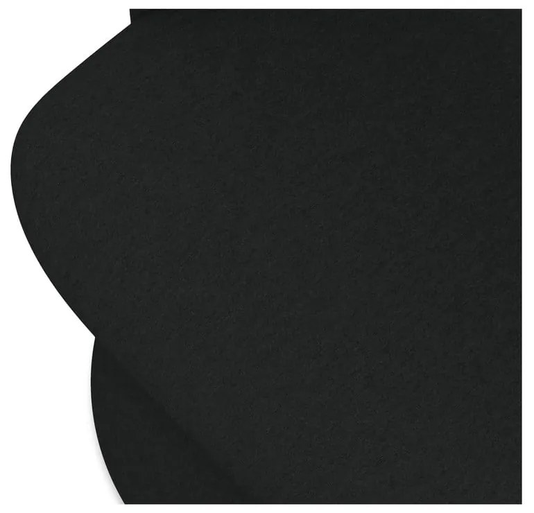 Scaun de sufragerie negru tapițat Kalo – Makamii