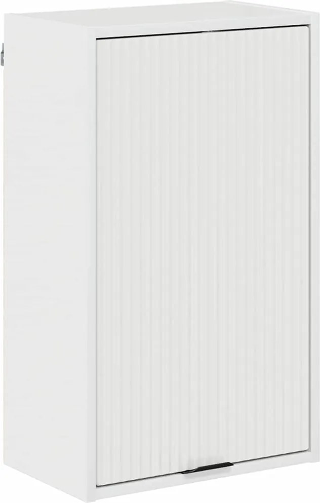 vidaXL Dulap de Baie Pe perete cu ușă Alb lucios 39 x 23,5 x 65 cm