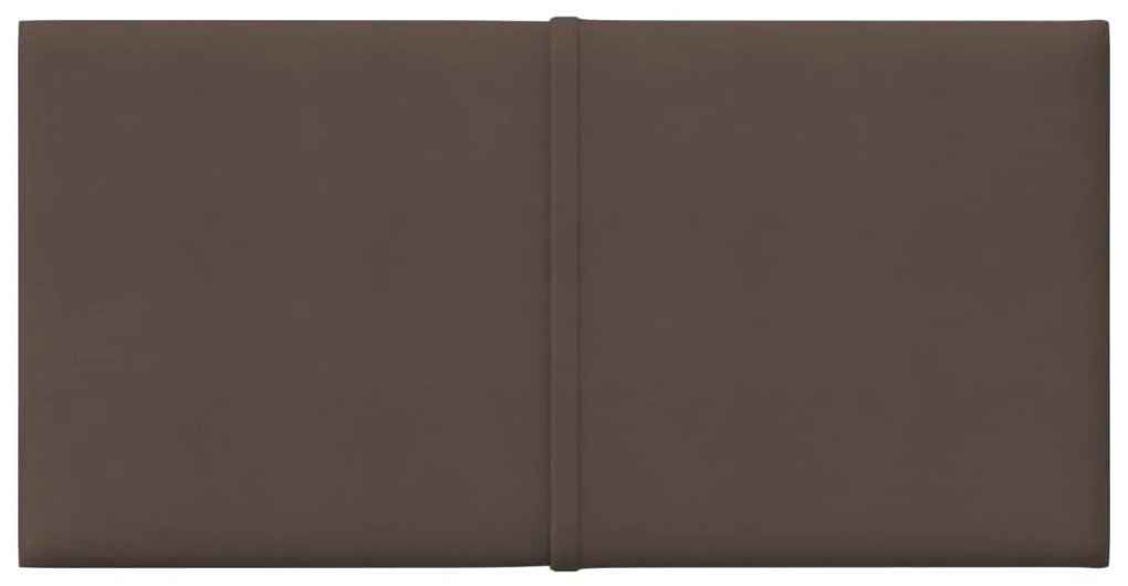 Panouri de perete, 12 buc., gri taupe, 30x15cm, textil, 0,54 m   12, Gri taupe, 30 x 15 cm