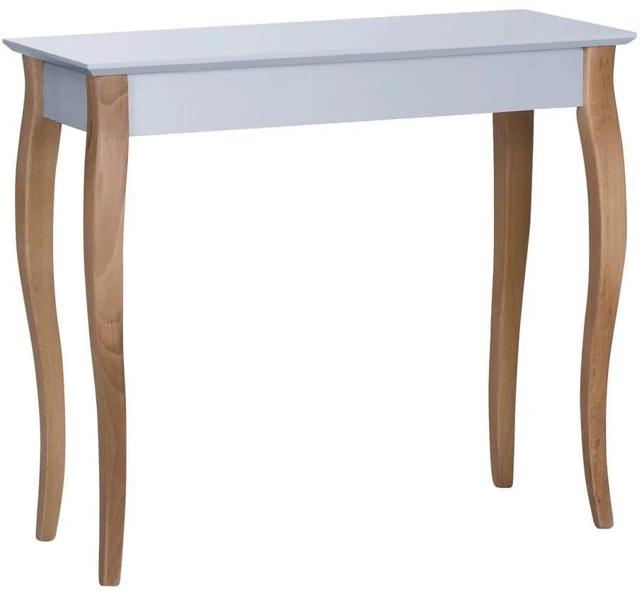 Masă Ragaba Console, lungime 85 cm, gri deschis