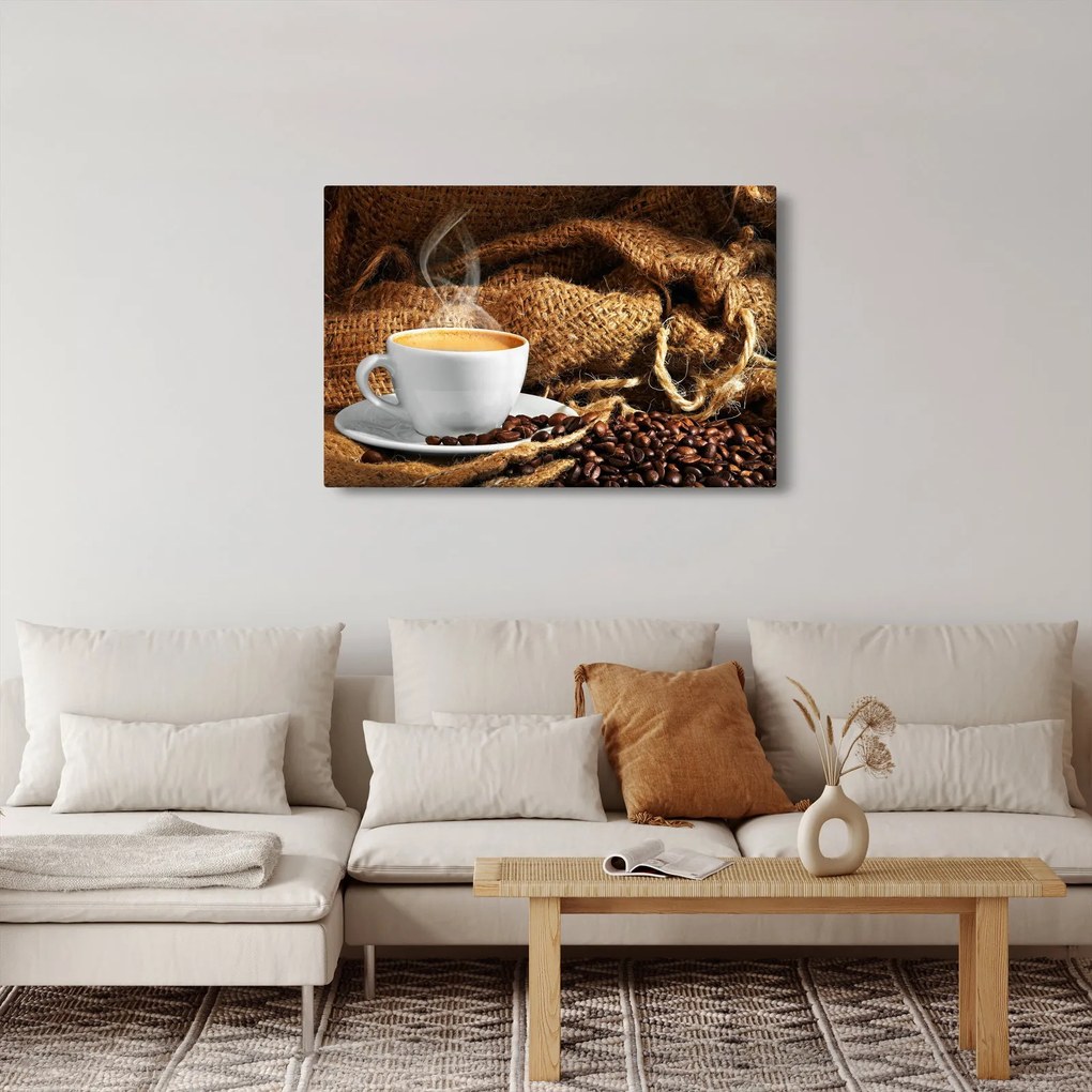 Tablou - O ceașcă de cafea (90x60 cm)