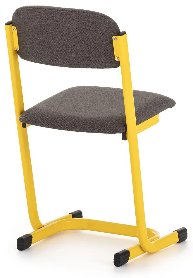 Scaun profesor tapitat, galben - ral 1021