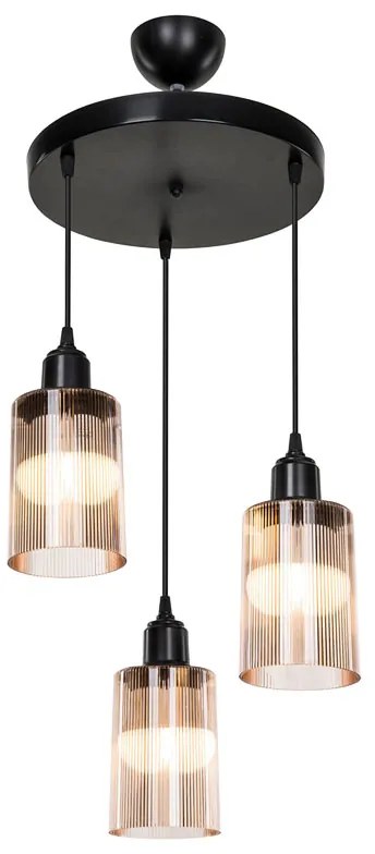 Lustra Solmira Negru 30x80 cm