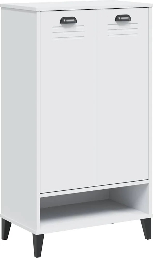 vidaXL Pantofar „VIKEN”, alb, lemn prelucrat