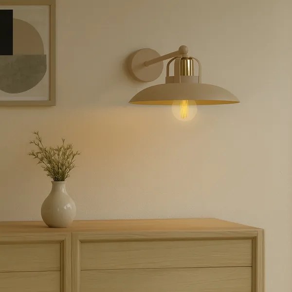 Aplică Brilagi FLAMENGO 1xE27/60W/230V bej