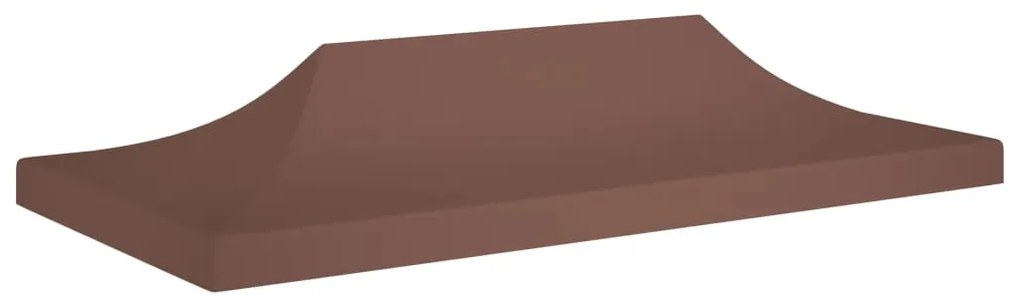 vidaXL Acoperiș pentru cort de petrecere, maro, 6 x 3 m, 270 g/m²
