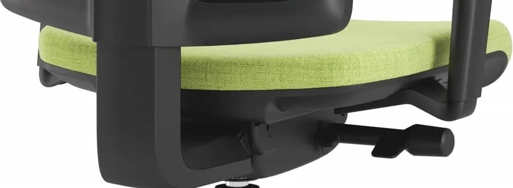 Scaun Ergo Plus, Tapițat cu Material Textil, Mecanism Syncron cu Antișoc - Verde