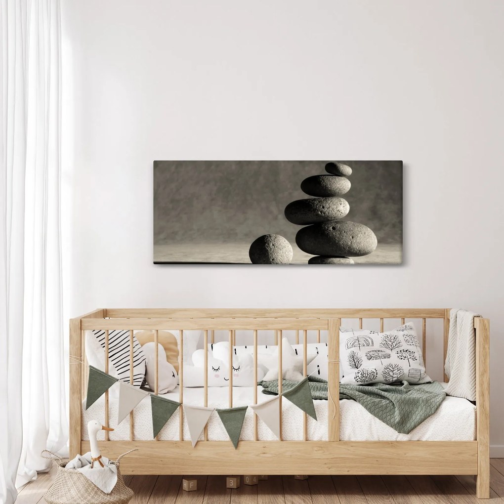 Tablou - Pietre gri (120x50 cm)