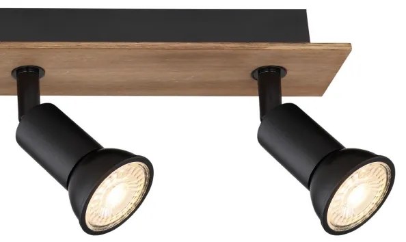 Spot DREW 4xGU10/35W/230V lemn/metal Globo 57998-4W