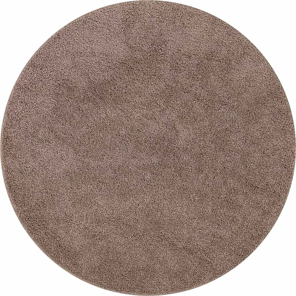 vidaXL Covor Shaggy Antiderapant Maro 160 x 160 cm PP