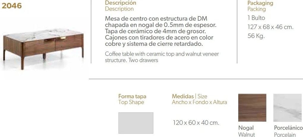 Masuta living eleganta Glayds AC-CP1806-G