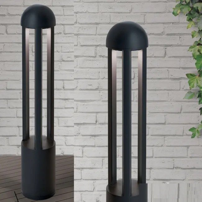 Stalp LED pentru exterior, protectie IP54, Naok antracit