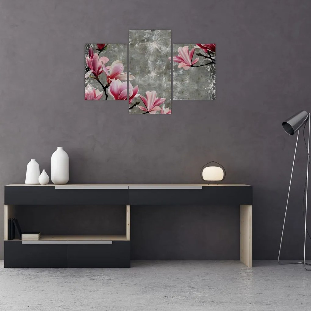 Tablou cu flori (90x60 cm)