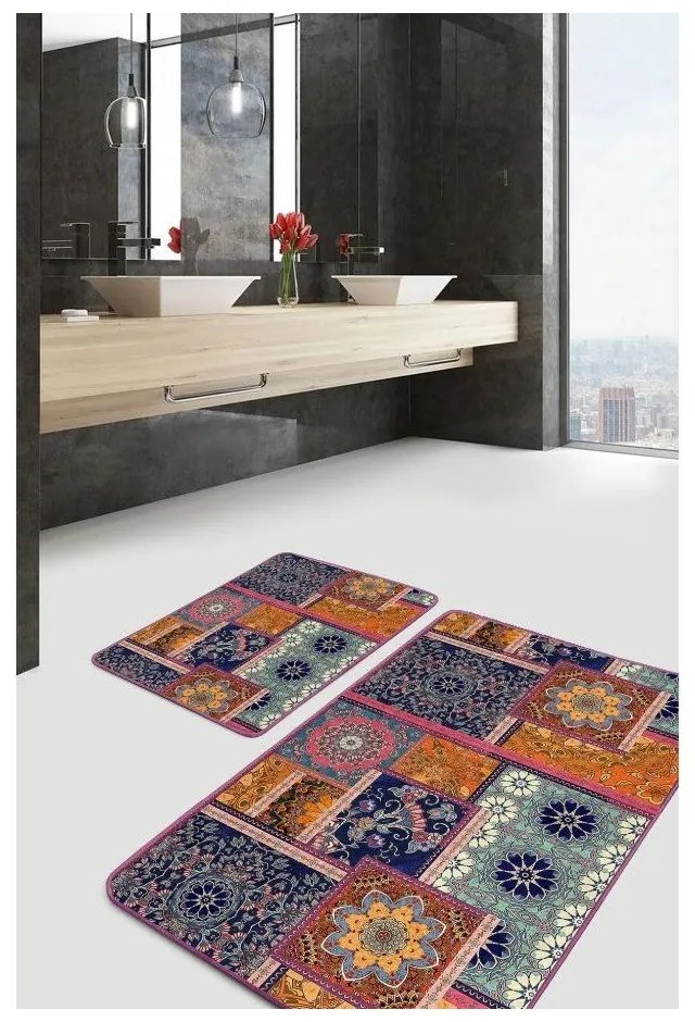 Covorașe de baie 2 buc. din catifea 60x100 cm – Mila Home