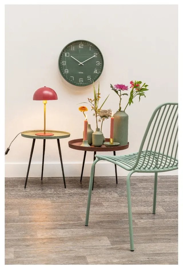 Ceas de perete Karlsson Lofty, ø 40 cm, verde