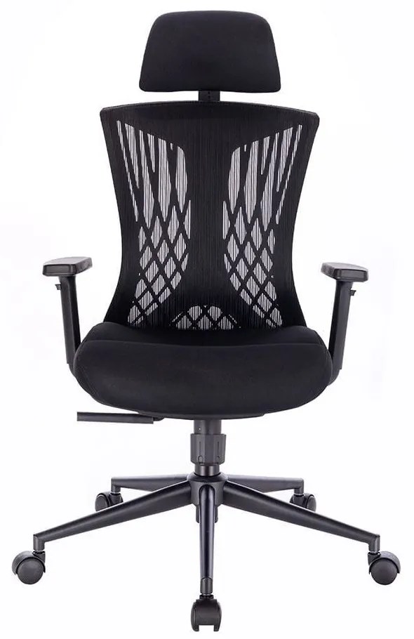 Scaun rotativ ergonomic de birou Ergomax, negru