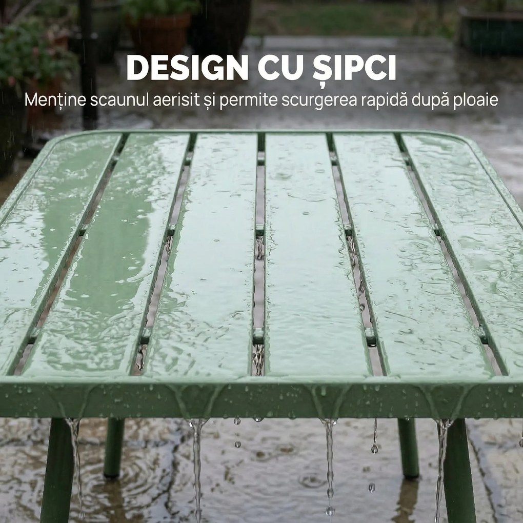 Outsunny canapele metalice verzi | Aosom Romania