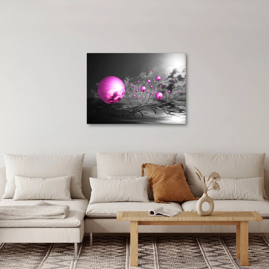 Tabloul bilelor roz (70x50 cm)