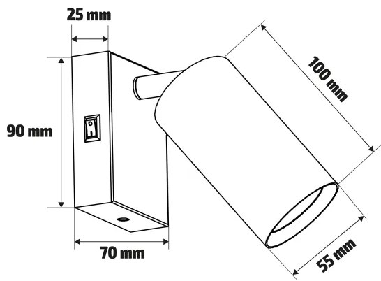 Brilagi - Aplică LED dimabilă tip spot SELE 1xGU10/6,5W/230V, alb