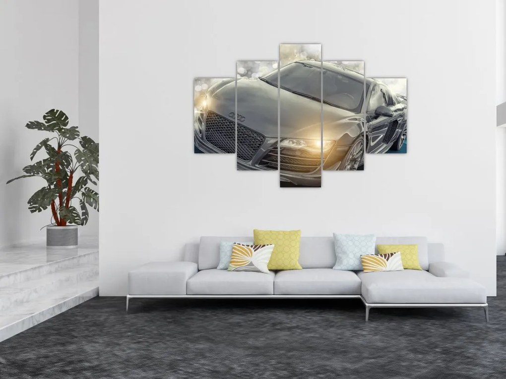 Tablou cu Audi - gri (150x105 cm)