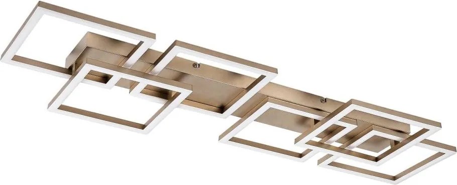 Rabalux 71499 - Plafonieră LED dimabilă FATMA 40W/230V 3000-6500K 33x100 cm aurie+telecomandă