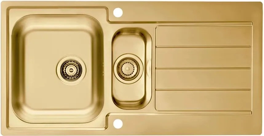 Chiuveta inox Alveus Monarch Line 10 finisaj bronz 98x50 cm