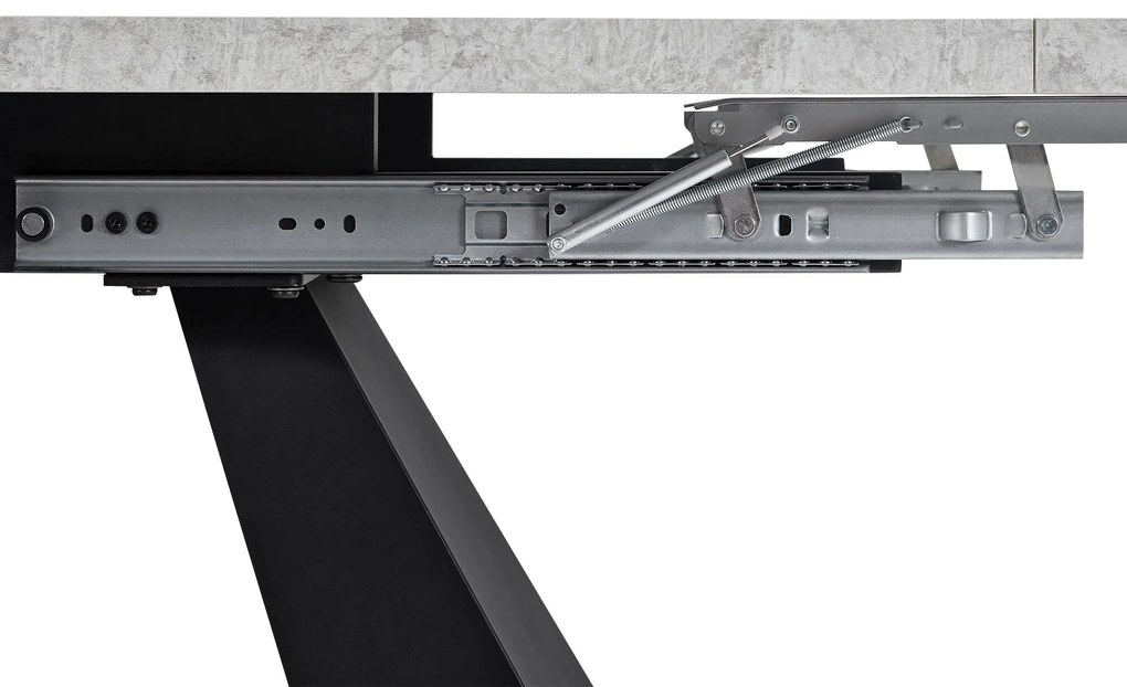 Masă de luat extensibilă, Negru+Gri | Aosom Romania