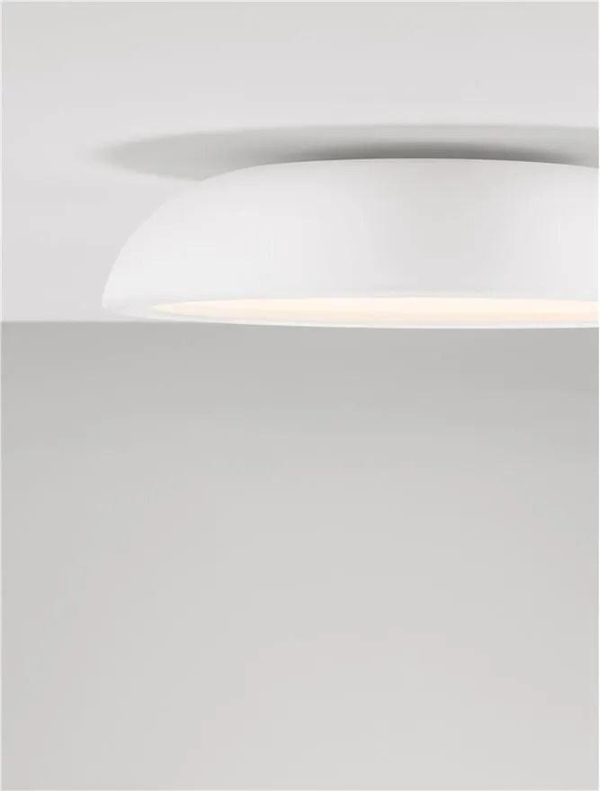 Lustra LED aplicata stil modern FELICIA alb 45cm