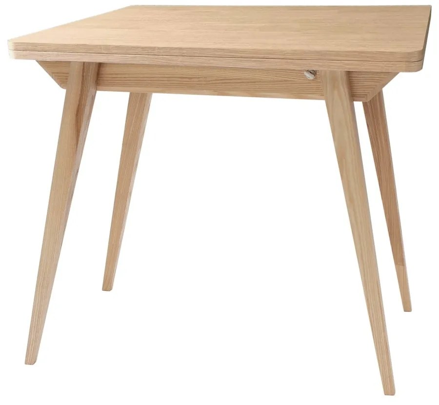 Masă de dining extensibilă cu blat cu aspect de lemn de frasin 65x90 cm Envelope – Ragaba