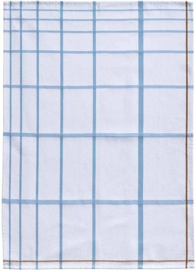 Bílo-modrá Prosop din bumbac pentru bucătărie Zone Garro, 50 x 70 cm