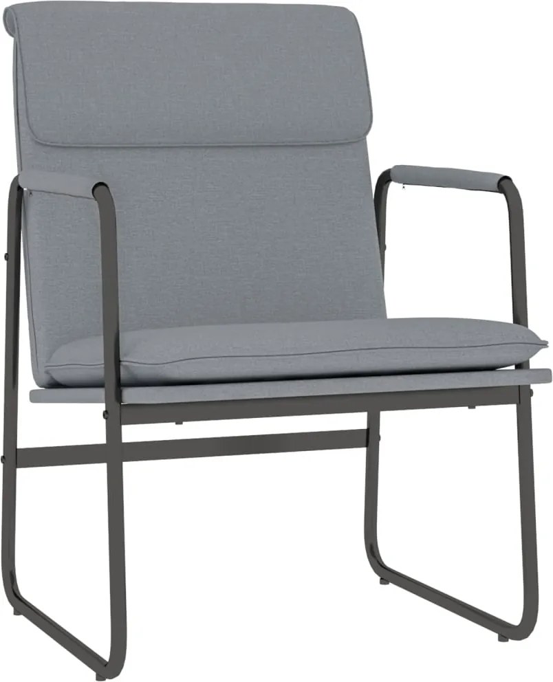 vidaXL Scaun de relaxare, gri închis, 55x64x80 cm, material textil