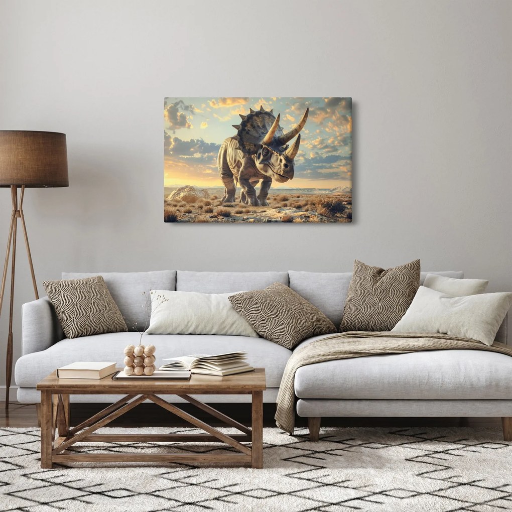 Tablou - Triceratops (90x60 cm)