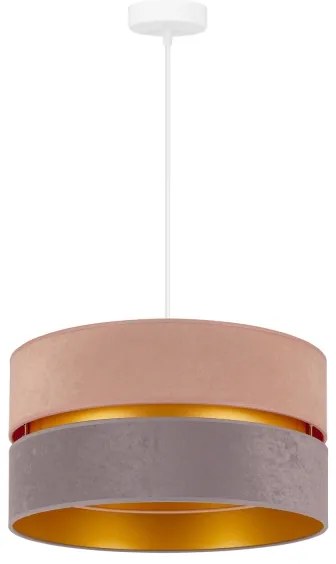 Lustră pe cablu Duolla DUO 1xE27/15W/230V d. 40 cm bej and gri