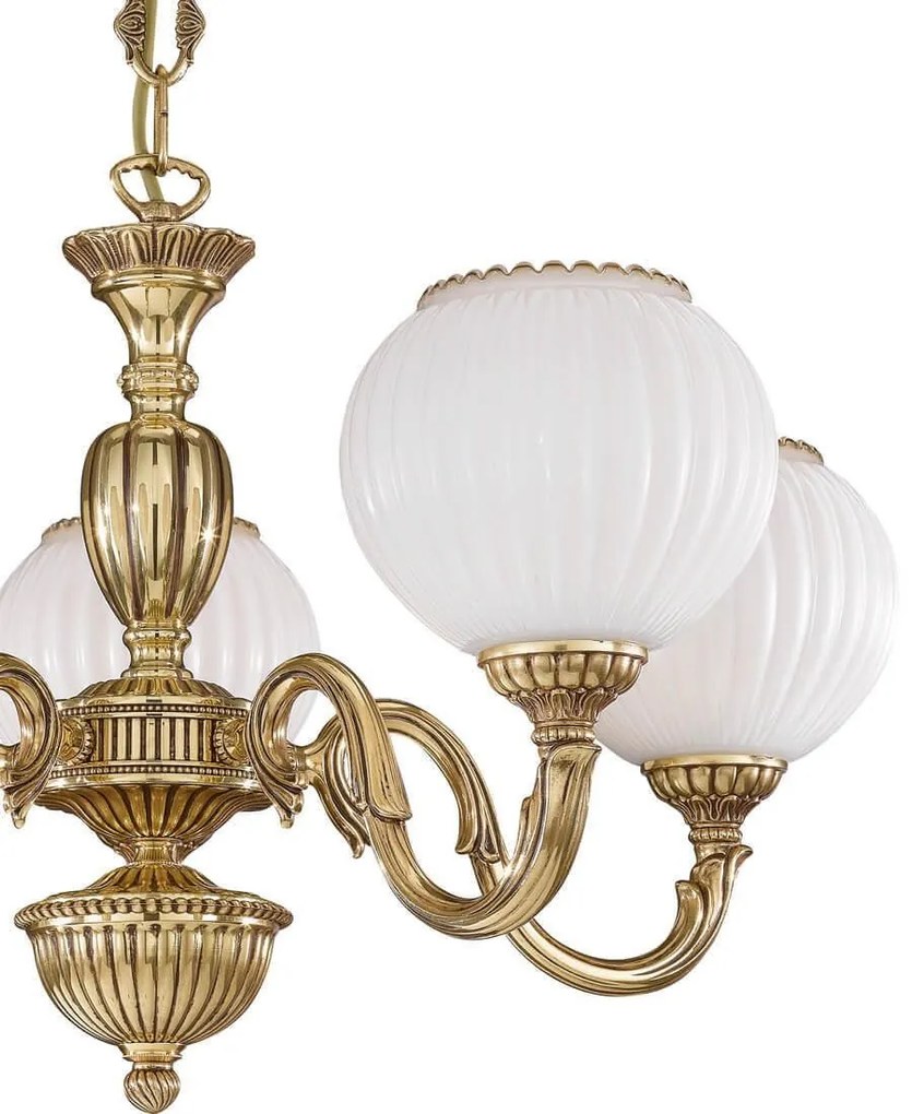 Candelabru din alama cu 5 brate design italian 9350