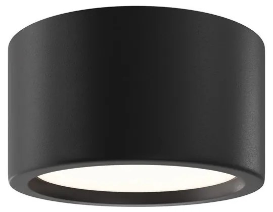 Spot LED aplicat cu protectie IP44 Hydra D-17.6cm negru
