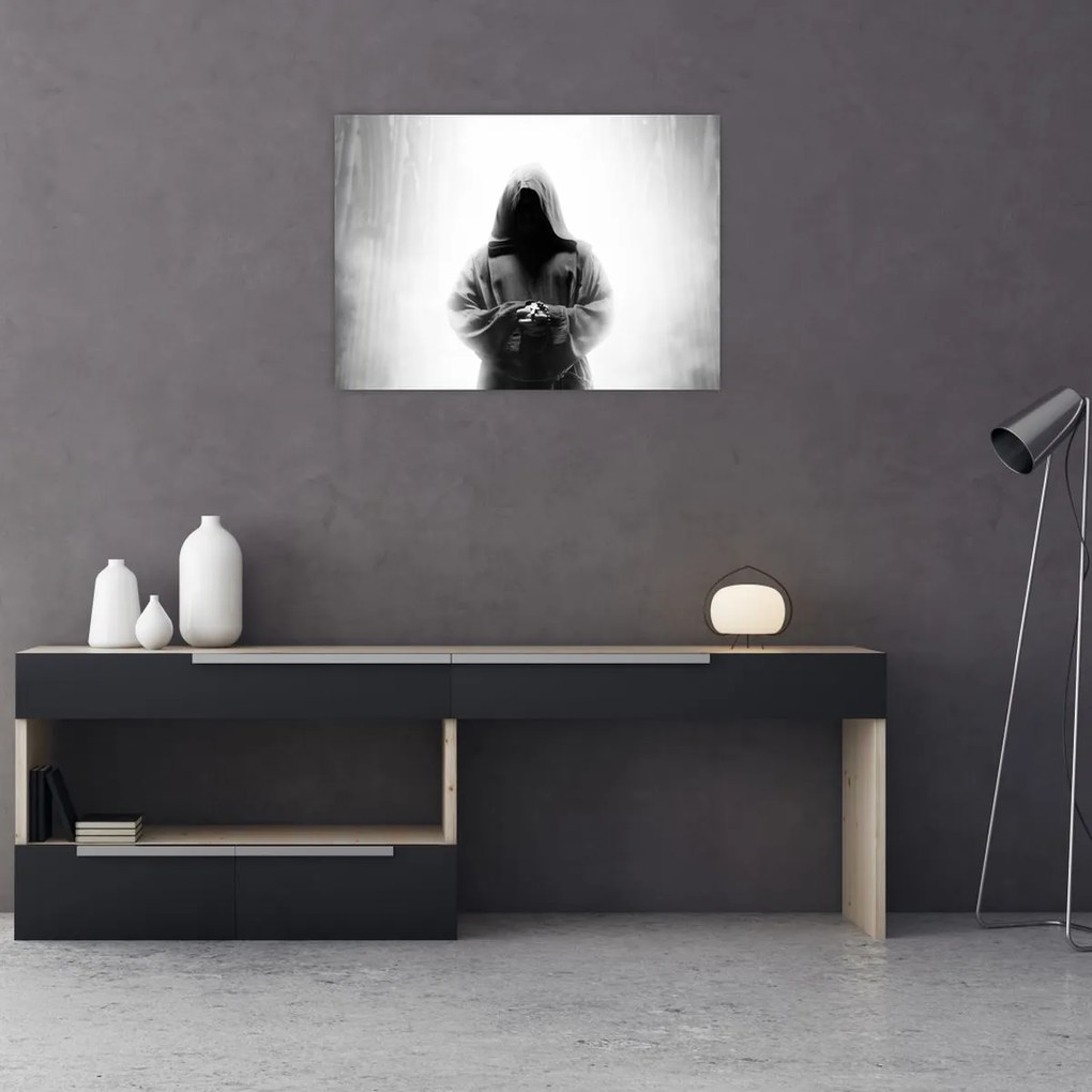 Tablou - Un călugăr într-o mănăstire (70x50 cm)