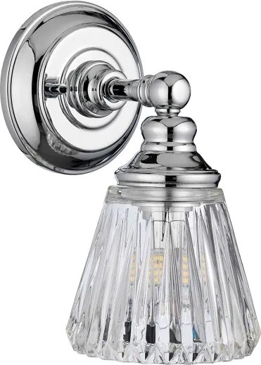 Quintiesse QN-KEYNES1-BATH-LED Lampă de perete pentru baie KEYNES, soclu 1xG9, 3W, 230V, IP44, crom lucios