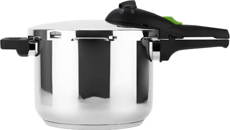 La mâna a doua: Set 2 oale sub presiune Fagor Rapid Xpress, 4+6 l, 2 nivele 60/100 kPa, 5 sisteme de siguranta, Otel 18/10, Argintiu