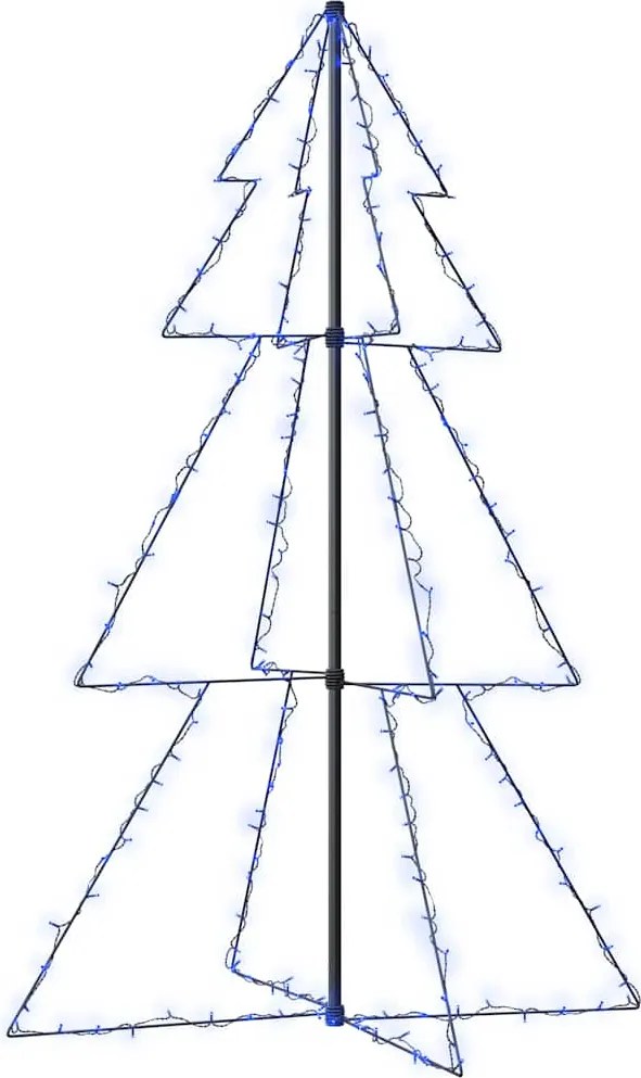vidaXL Brad Crăciun conic, 200 LED-uri, 98x150 cm, interior & exterior