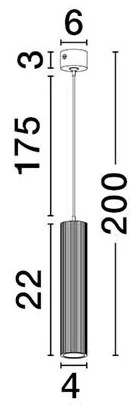 Pendul stil minimalist COMET, NVL-9011472