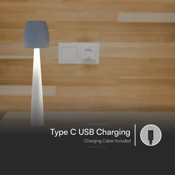 Lampă LED tactilă reîncărcabilă dimabilă de masă LED/3W/5V 3000-6000K alb