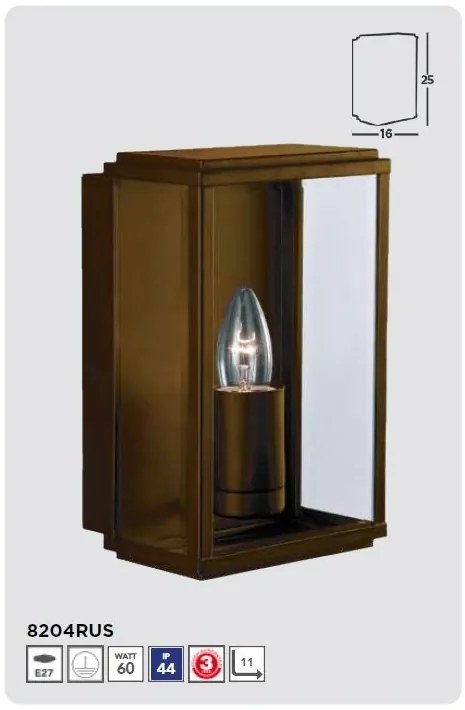 Aplica de perete exterior stil clasic IP44 Box
