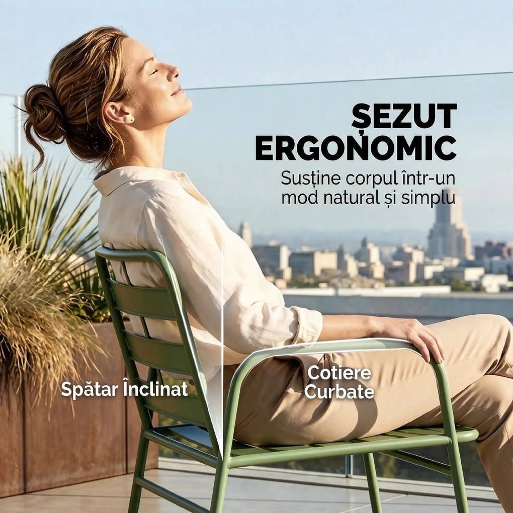 Outsunny canapele metalice verzi | Aosom Romania