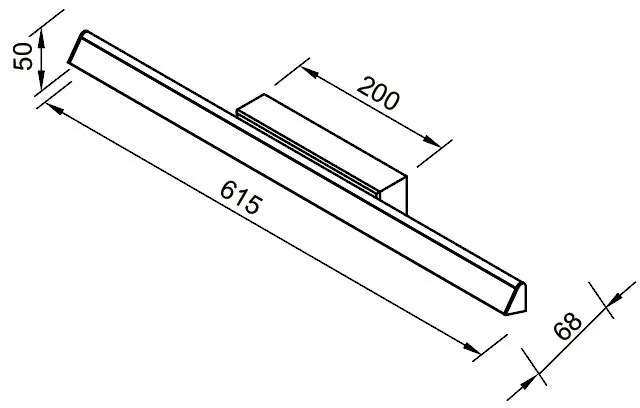 Aplica de perete LED design modern liniar LINEAL aurie MA-8964