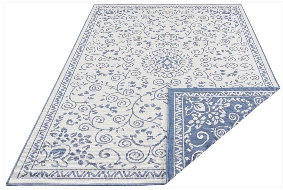 Covor adecvat pentru exterior NORTHRUGS Leyte, 200 x 290 cm, albastru-crem